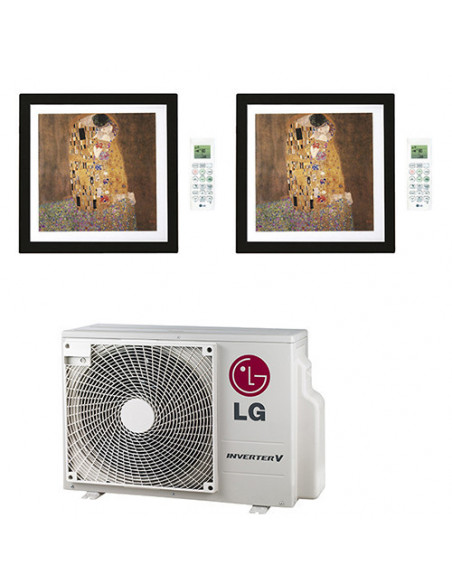 Climatizzatore Condizionatore LG Artcool Gallery R32 Dual Split Inverter 12000 + 12000 BTU con U.E. MU2R17 NOVITÁ Classe A+++...