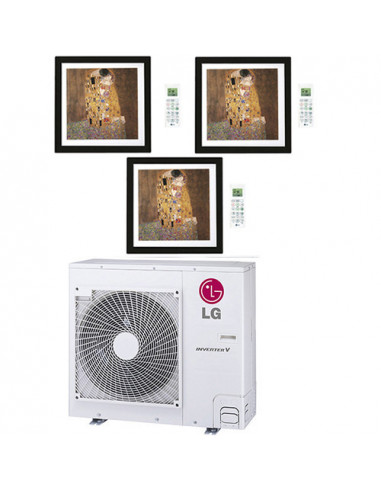 Climatizzatore Condizionatore LG Artcool Gallery R32 Trial Split Inverter 9000 + 12000 + 12000 BTU con U.E. MU4R25 NOVITÁ Cla...
