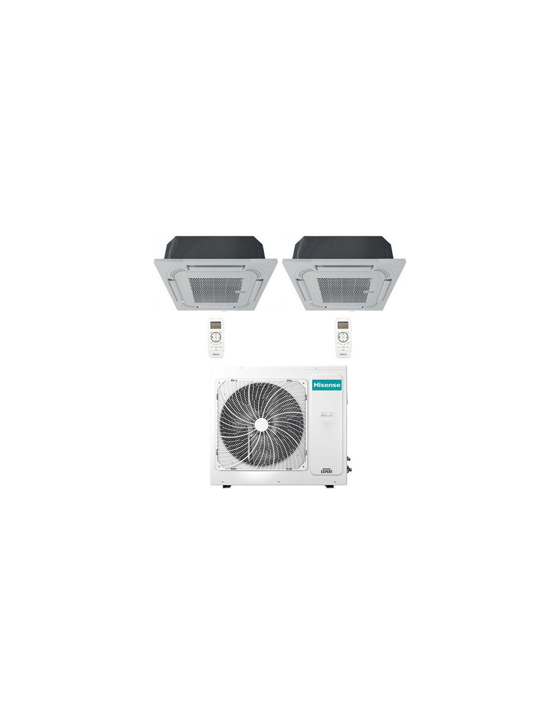 Climatizzatore Condizionatore Hisense Cassetta 4 Vie R32 Dual Split 8881