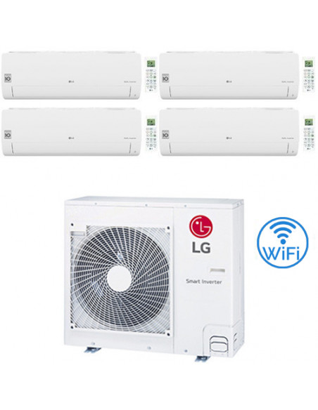 Climatizzatore Condizionatore LG Libero Smart R32 Wifi Quadri Split Dual Inverter 9000 + 9000 + 9000 + 18000 BTU con U.E. MU5...