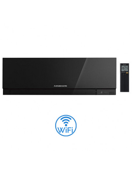 Climatizzatore Condizionatore Mitsubishi Inverter Unità Interna a parete per multisplit serie Kirigamine Zen Wifi Nero 18000 ...