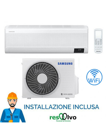 Climatizzatore Condizionatore Samsung WINDFREE AVANT Wifi 9000 BTU AR09TXEAAW INVERTER classe A++/A++ Inclusa installazione e...