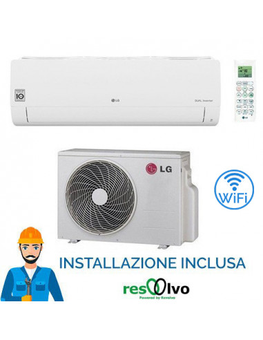 Climatizzatore Condizionatore LG Libero Smart R32 Wifi 24000 BTU S24ET nsk DUAL INVERTER NOVITÁ classe A++/A+ Inclusa install...