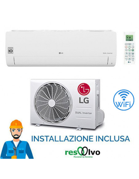 Climatizzatore Condizionatore LG Libero Smart R32 Wifi 12000 BTU S12ET nsj DUAL INVERTER NOVITÁ classe A++/A+ Inclusa install...