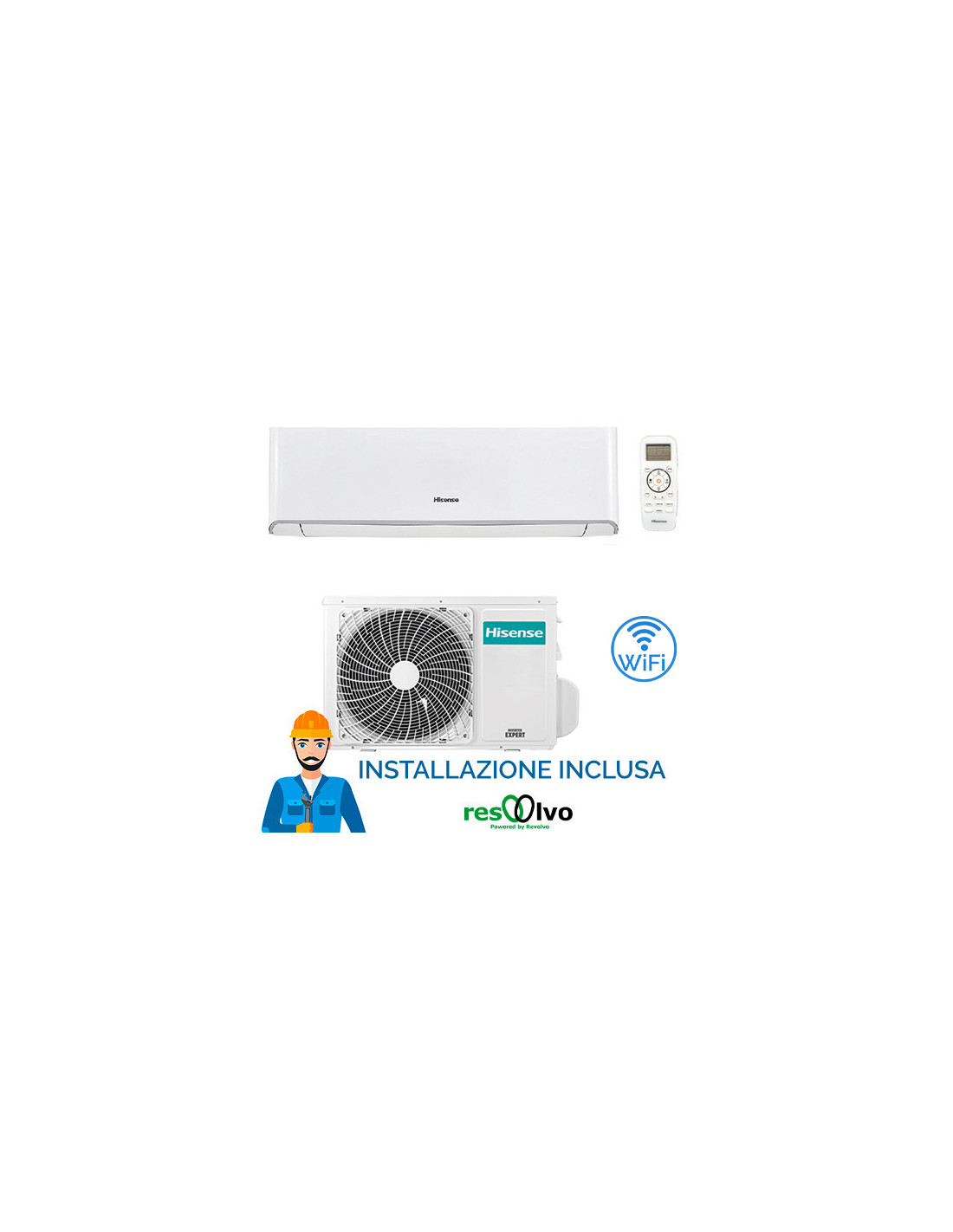 Climatizzatore Condizionatore Hisense Energy Wifi 9000 Btu Tq25xe0c 8757