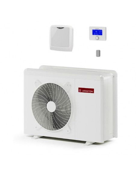 Pompa di calore monoblocco inverter Ariston serie Nimbus Pocket 70M con scaldacqua a pompa di calore Ariston Nuos Primo HC 20...