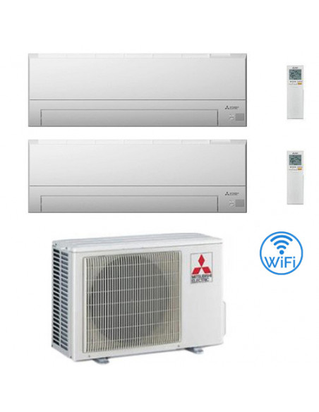 Climatizzatore Condizionatore Mitsubishi MSZ-BT Wifi R32 Dual Split Inverter 9000 + 12000 BTU con U.E. MXZ-2F42VF NOVITÁ Clas...