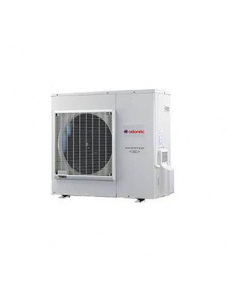 Sistema di riscaldamento ibrido compatto Atlantic R410 composto da pompa di calore monofase Aria-Acqua capacità 8 kW integrat...