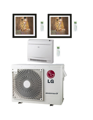 Climatizzatore Condizionatore LG Artcool Gallery più Console R32 Trial Split Inverter 9000 + 12000 + 12000 BTU con U.E. MU3R2...