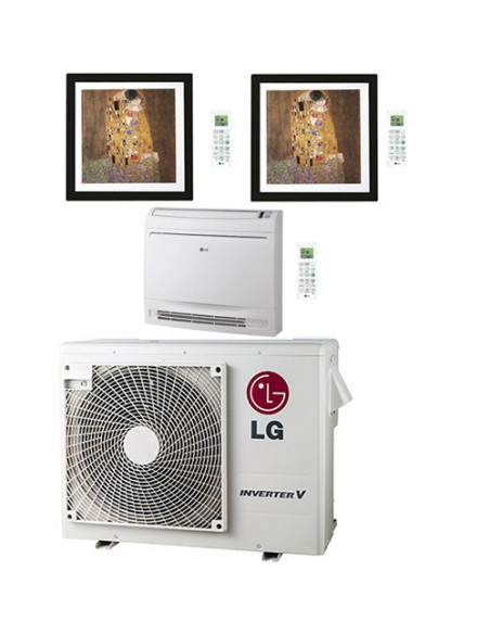 Climatizzatore Condizionatore LG Artcool Gallery più Console R32 Trial Split Inverter 9000 + 12000 + 12000 BTU con U.E. MU3R2...