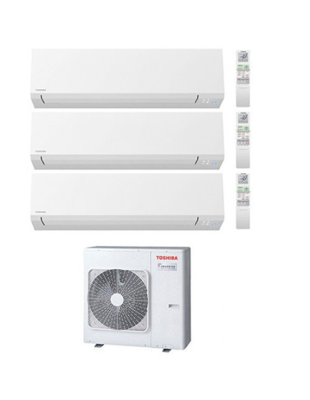 Climatizzatore Condizionatore Toshiba Serie Shorai Edge R32 Trial Split Inverter 13000 ( 12000 ) + 13000 ( 12000 ) + 13000 ( ...