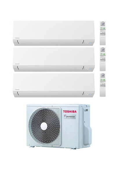 Climatizzatore Condizionatore Toshiba Serie Shorai Edge R32 Trial Split Inverter 10000 ( 9000 ) + 10000 ( 9000 ) + 13000 ( 12...