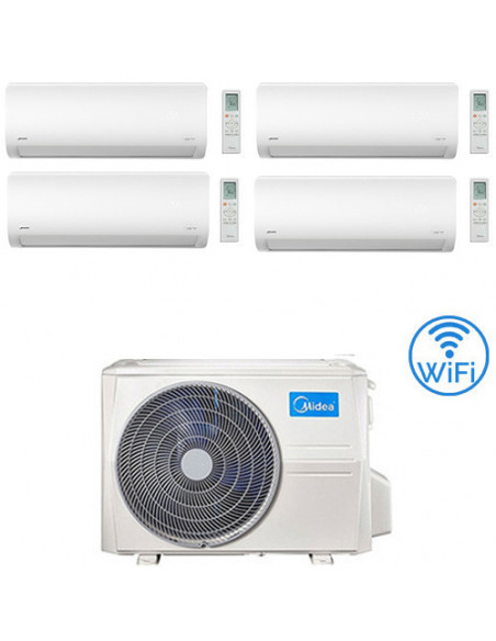 Climatizzatore Condizionatore Midea Xtreme WiFi R32 Quadri Split 9000 + 9000 +12000 + 12000 BTU con U.E. M4O-36FN8-Q INVERTER...