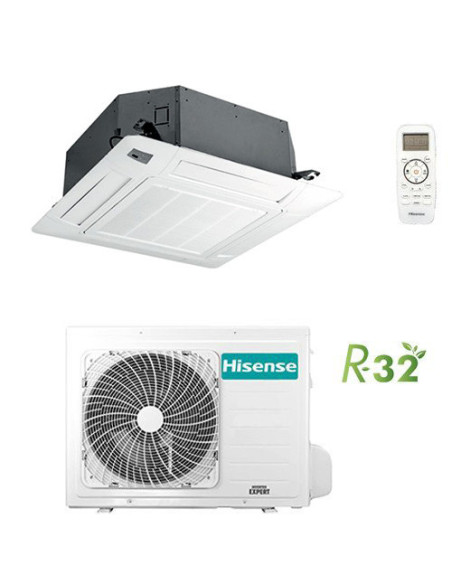 Climatizzatore Condizionatore Hisense Cassetta Round-Flow Serie Turbo R32 24000 BTU ACT71UR4RJC8 INVERTER Classe A++/A++ - Cl...