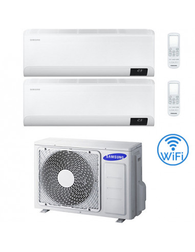 Climatizzatore Condizionatore Samsung CEBU R32 Wifi Dual Split Inverter 9000 + 12000 BTU con U.E. AJ068TXJ3KG/EU NOVITÁ Class...