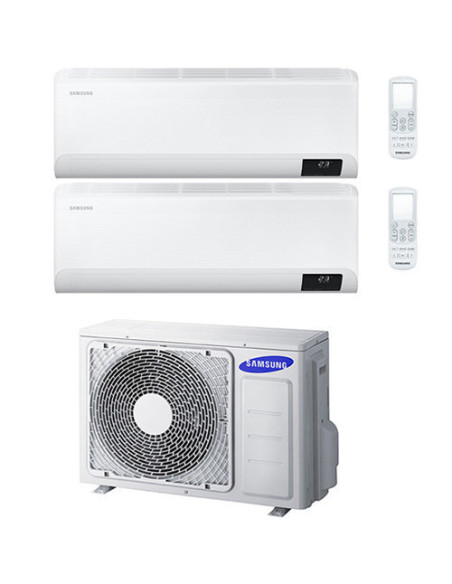 Climatizzatore Condizionatore Samsung CEBU R32 Wifi Dual Split Inverter 9000 + 12000 BTU con U.E. AJ068TXJ3KG/EU NOVITÁ Class...