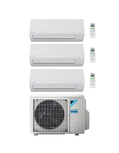 Climatizzatore GARANZIA ITALIA Daikin SENSIRA Wifi opzionale Trial Split 9000 + 9000 + 9000 BTU con U.E. 3MXF52A Classe A++/A...