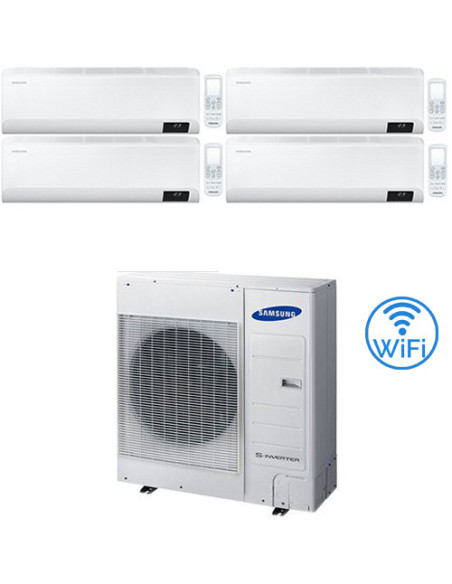 Climatizzatore Condizionatore Samsung CEBU R32 Wifi Quadri Split Inverter 9000 + 9000 + 18000 + 18000 BTU con U.E. AJ100TXJ5K...