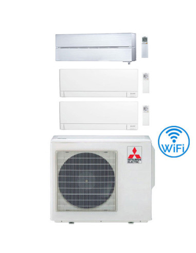 Climatizzatore Condizionatore Mitsubishi MSZ-AY + Kirigamine Style Wifi R32 Trial Split Inverter 9000 + 9000 + 12000 BTU con ...