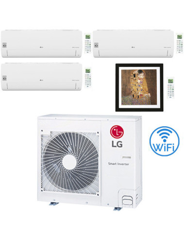 Climatizzatore Condizionatore LG Libero Smart + Artcool Gallery R32 Wifi Quadri Split Dual Inverter 9000 + 9000 + 9000 + 1200...