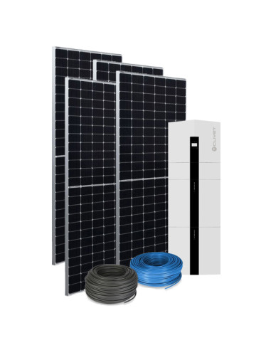 Kit fotovoltaico da 6,25 kW composto da Inverter Ibrido e pacco bat