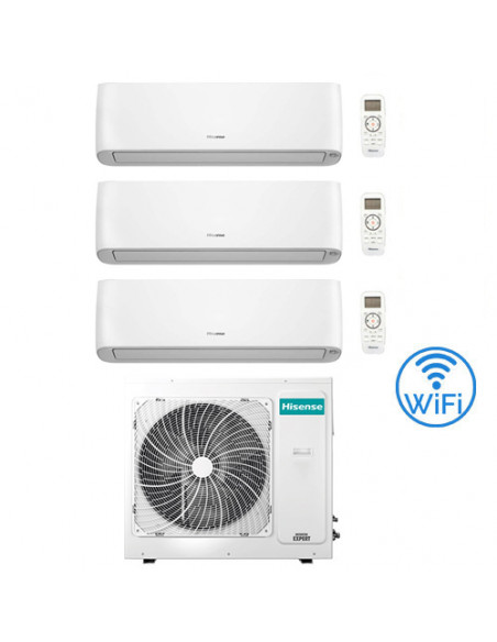 Climatizzatore Condizionatore Hisense Energy Pro Plus (Hi Energy) Wifi R32 Trial Split Inverter 9000 + 9000 + 9000 BTU con U....