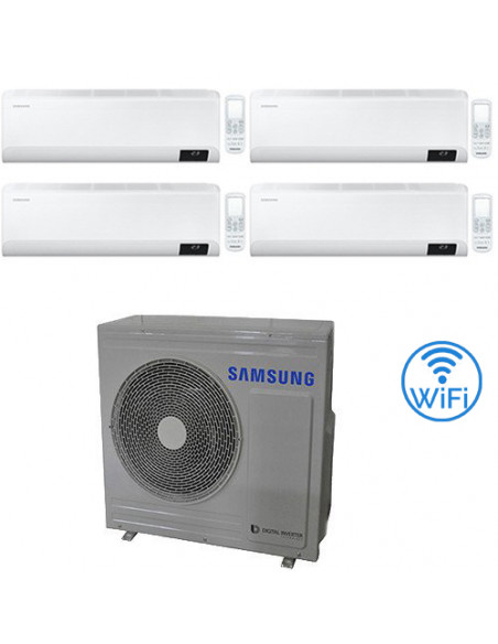 Climatizzatore Condizionatore Samsung WINDFREE AVANT R32 Wifi Quadri Split Inverter 7000 + 9000 + 12000 + 12000 BTU con U.E. ...