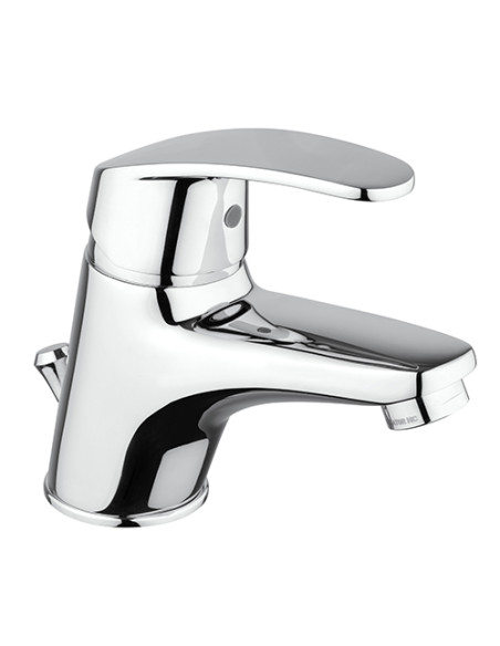 Rubinetto Miscelatore monoforo per lavabo serie Ofelia Piralla con scarico automatico 0FE00088A22 cromato - Climaway