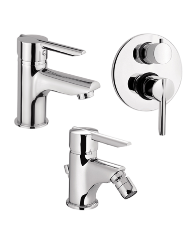 SET 2 PEZZI RUBINETTI PER LAVABO E BIDET