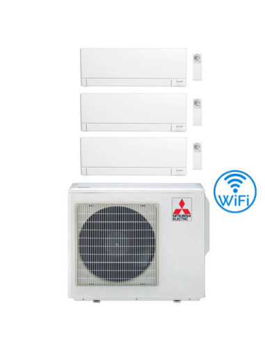 Climatizzatore Condizionatore Mitsubishi MSZ-AY Wifi R32 Trial Split Inverter 12000 + 18000 + 18000 BTU con U.E. MXZ-5F102VF ...