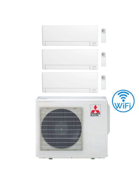 Climatizzatore Condizionatore Mitsubishi MSZ-AY Wifi R32 Trial Split Inverter 12000 + 18000 + 18000 BTU con U.E. MXZ-5F102VF ...