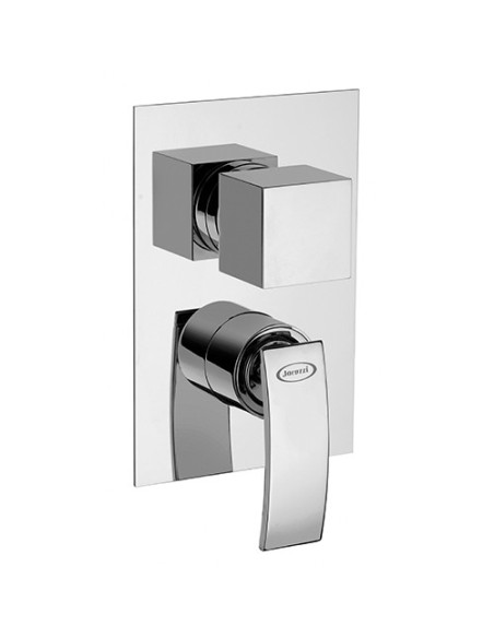 Set Rubinetti Jacuzzi per lavabo e bidet senza scarico e doccia incasso con deviatore serie Glint cromato - Climaway