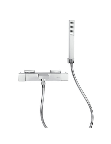 Set Rubinetti Piralla per lavabo e bidet con scarico automatico e vasca serie Artic cromato - Climaway