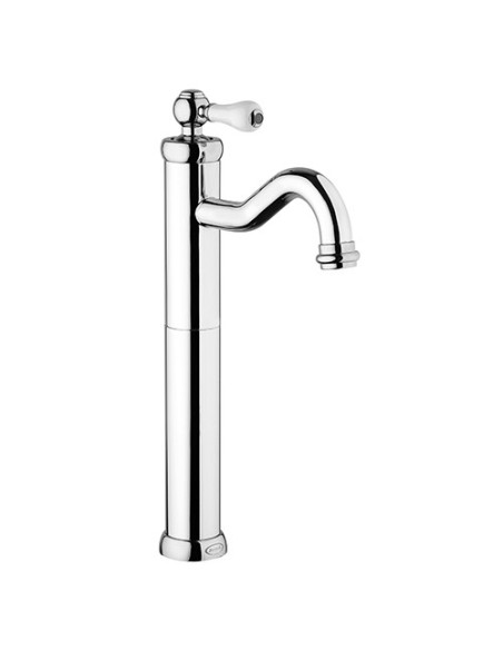 Rubinetto Miscelatore monoforo per lavabo alto serie Tosca Jacuzzi senza scarico 0TO00493JA00 cromato - Climaway