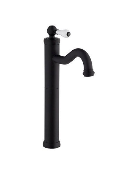 Rubinetto Miscelatore monoforo per lavabo alto serie Tosca YO Jacuzzi senza scarico 0TOYO493JA00 nero opaco - Climaway