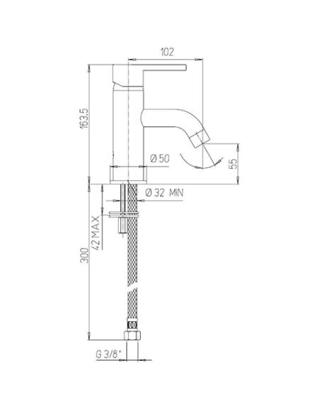 Set Rubinetti Jacuzzi per lavabo e bidet senza scarico serie Sunset cromato - Climaway