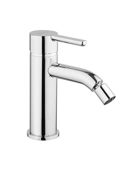 Set Rubinetti Jacuzzi per lavabo a parete con piastra e bidet senza scarico e doccia esterno serie Sunset cromato - Climaway