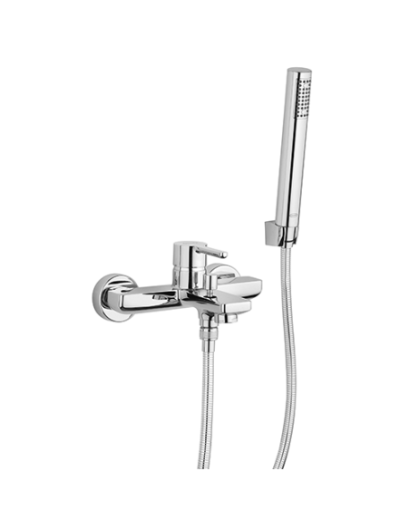 Set Rubinetti Jacuzzi per lavabo e bidet senza scarico e vasca serie Sunset cromato - Climaway