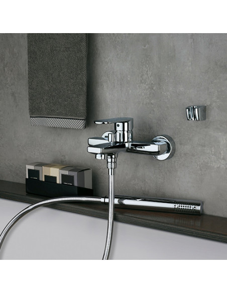 Miscelatore Jacuzzi per vasca esterno serie Borea con Duplex 0BO00002JA01 cromato - Climaway