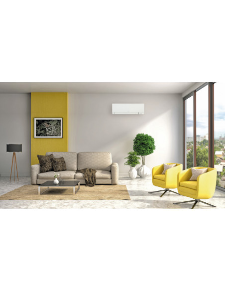 Climatizzatore Condizionatore Mitsubishi Kirigamine Zen Wifi Bianco e Nero Dual Split Inverter 9000 + 12000 BTU con U.E. MXZ-...