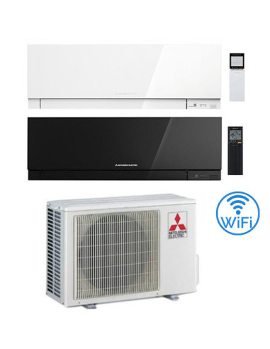 Climatizzatore Condizionatore Mitsubishi Kirigamine Zen Wifi Bianco e Nero Dual Split Inverter 9000 + 12000 BTU con U.E. MXZ-...