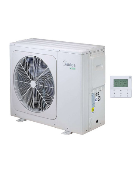 Pompa di calore monoblocco 9 KW Aria-Acqua R32 Midea Power Series monofase - MHC-V9WD2N8-C per riscaldamento/raffrescamento p...