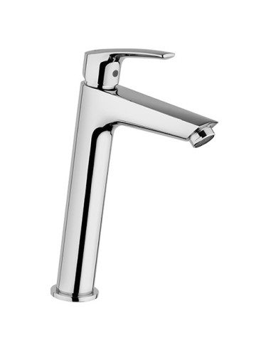 Rubinetto Miscelatore monoforo per lavabo alto serie Lucente Jacuzzi senza scarico 0LU00493JA00 cromato - Climaway