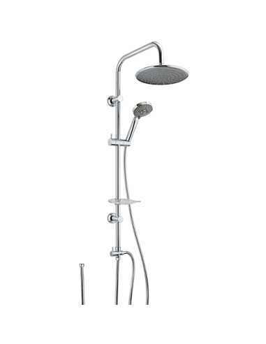 Colonna doccia Jacuzzi serie Easy regolabile a fori esistenti con deviatore meccanico 0EA00846JA00 - Climaway