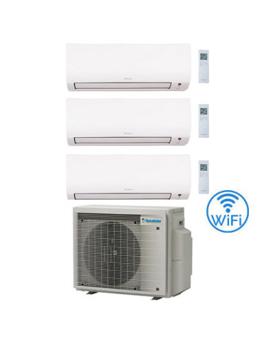 Climatizzatore GARANZIA ITALIA Daikin Comfora WIFI INCLUSO Trial Split Inverter 9000 + 9000 + 12000 BTU con U.E. 3MXM52A9 Cla...