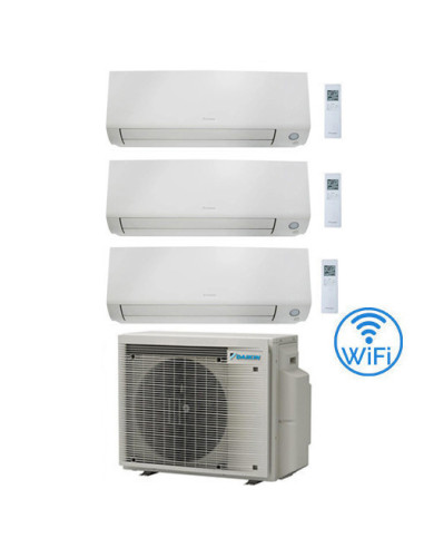 Climatizzatore GARANZIA ITALIA Daikin Perfera All Seasons Wifi Trial Split Inverter 7000 + 7000 + 9000 BTU con U.E. 3MXM52A9 ...