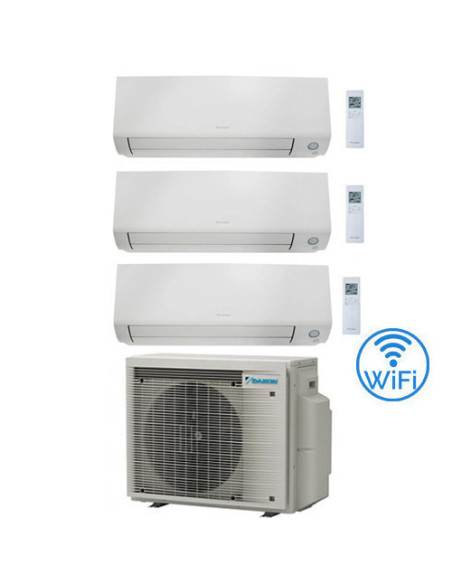 Climatizzatore GARANZIA ITALIA Daikin Perfera All Seasons Wifi Trial Split Inverter 7000 + 7000 + 12000 BTU con U.E. 3MXM52A9...