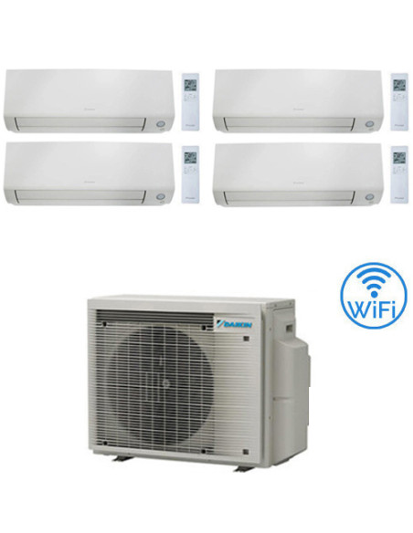 Climatizzatore GARANZIA ITALIA Daikin Perfera All Seasons Wifi Quadri Split Inverter 7000 + 7000 + 9000 + 12000 BTU con U.E. ...