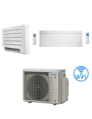 Climatizzatore GARANZIA ITALIA Daikin Serie Stylish + FVXM-A Pavimento Perfera R32 Dual Split Inverter 12000 + 12000 BTU con ...