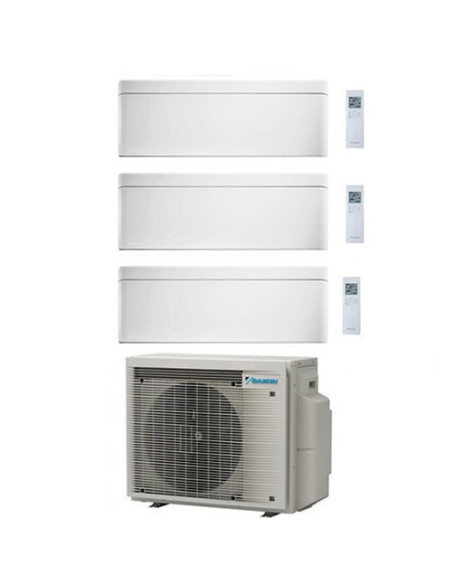 Climatizzatore GARANZIA ITALIA Daikin Stylish Bianco WiFi Trial Split Inverter 9000 + 9000 + 12000 BTU con U.E. 3MXM52A9 Clas...